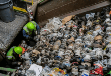 What is the situation with waste sorting in Philadelphia?